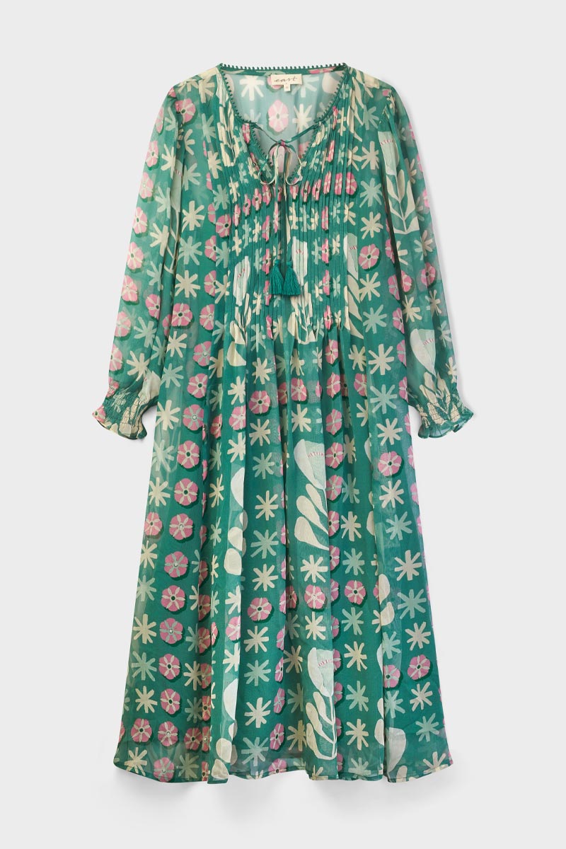 Charlize Georgette Midi Dress