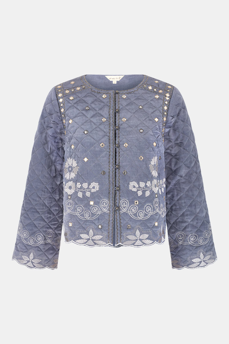 Damia Embroidered Quilted Jacket