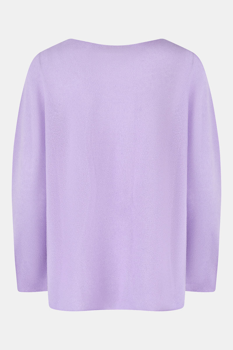 Eleri Crew Neck Cashmere Lilac Jumper