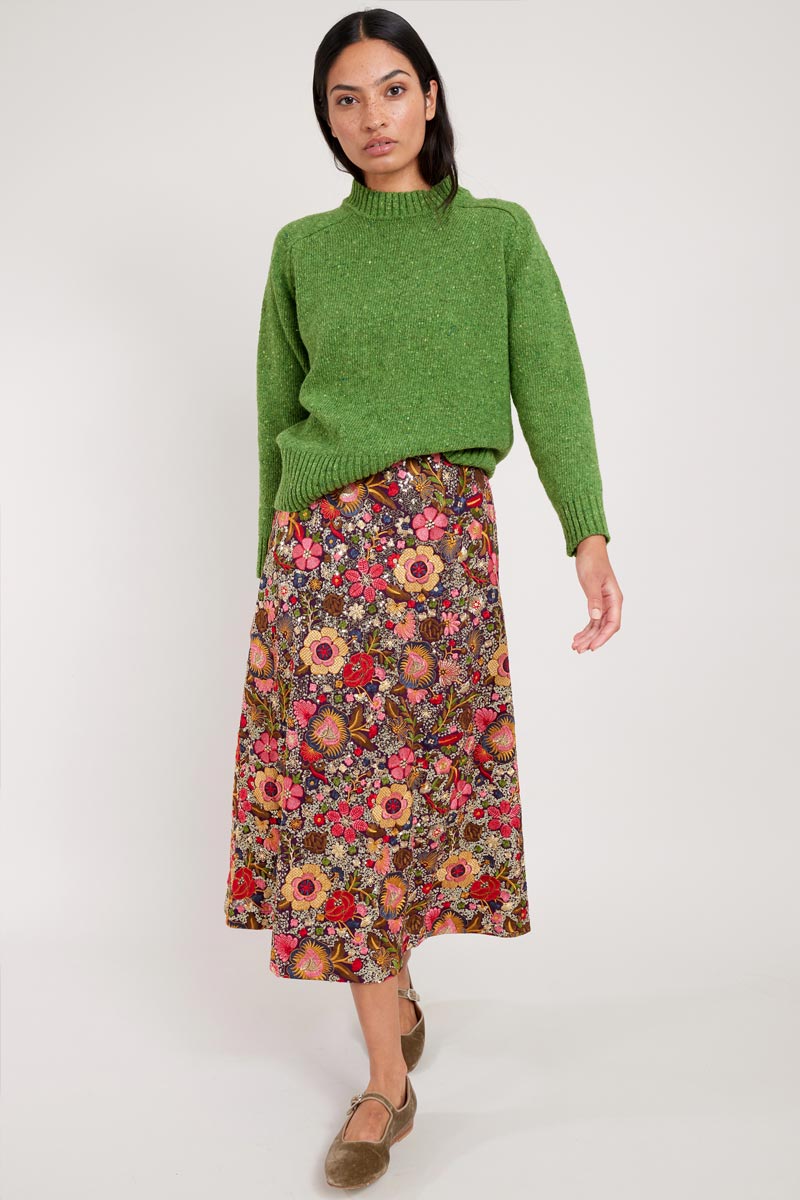 Green Donegal Merino Wool Jumper