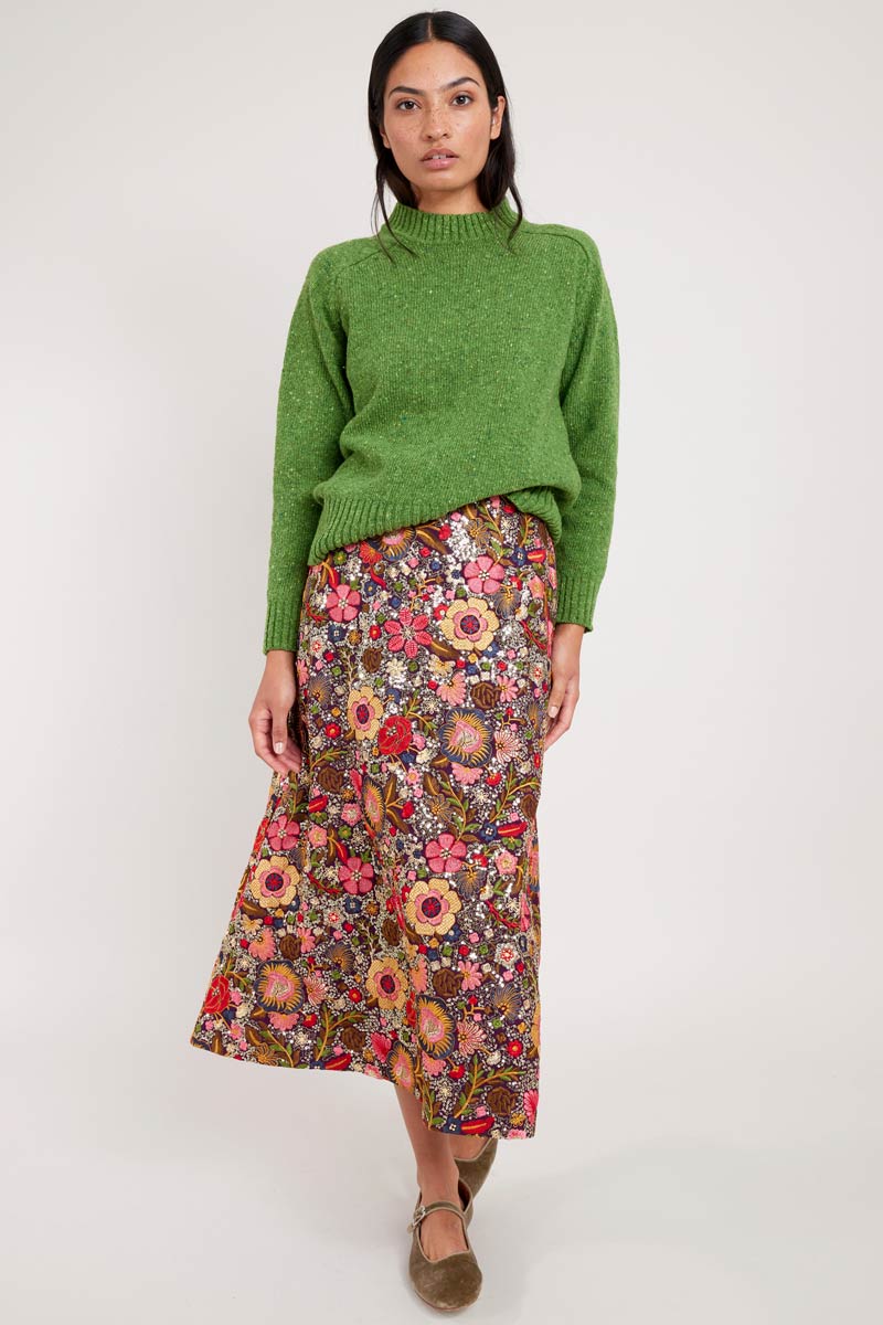 Green Donegal Merino Wool Jumper