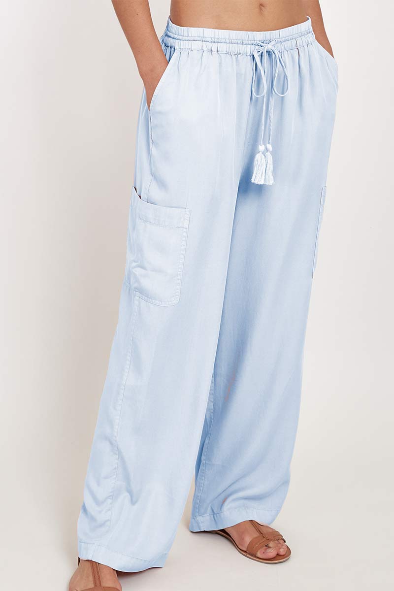 Nia Blue Pocket Trousers