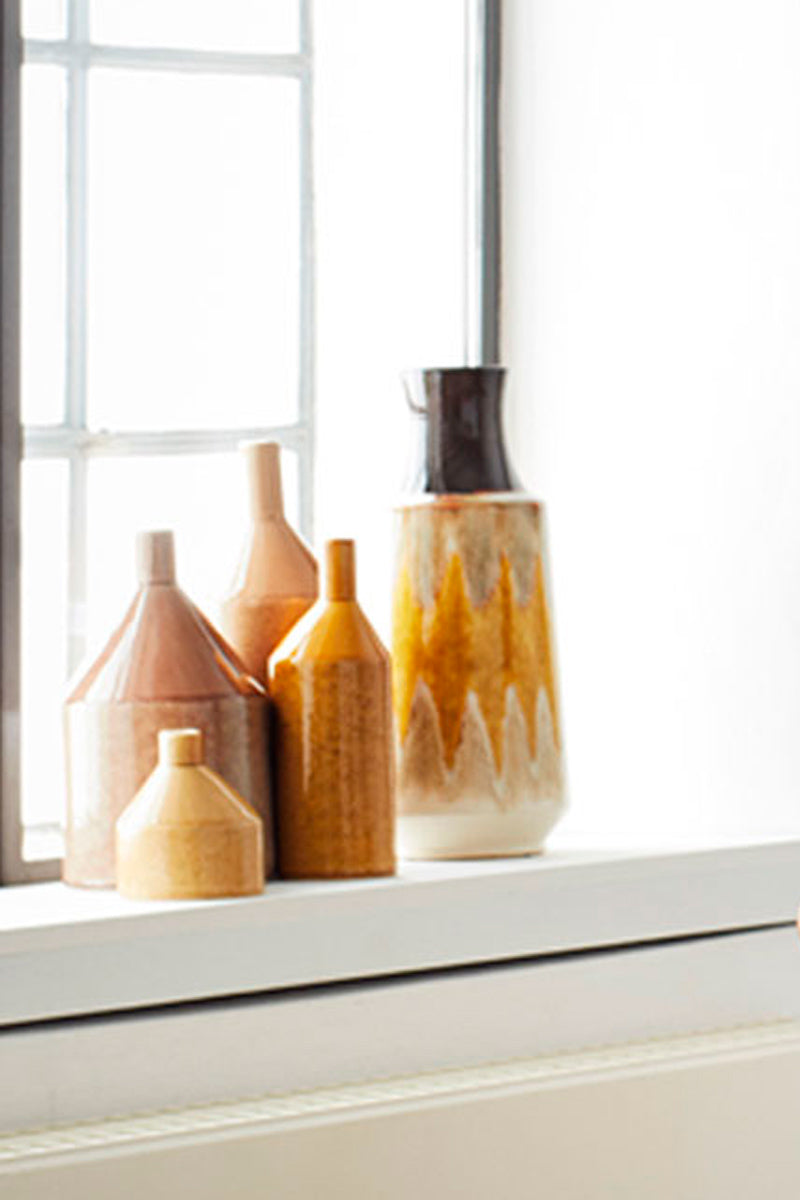 Ochre Stoneware Vase