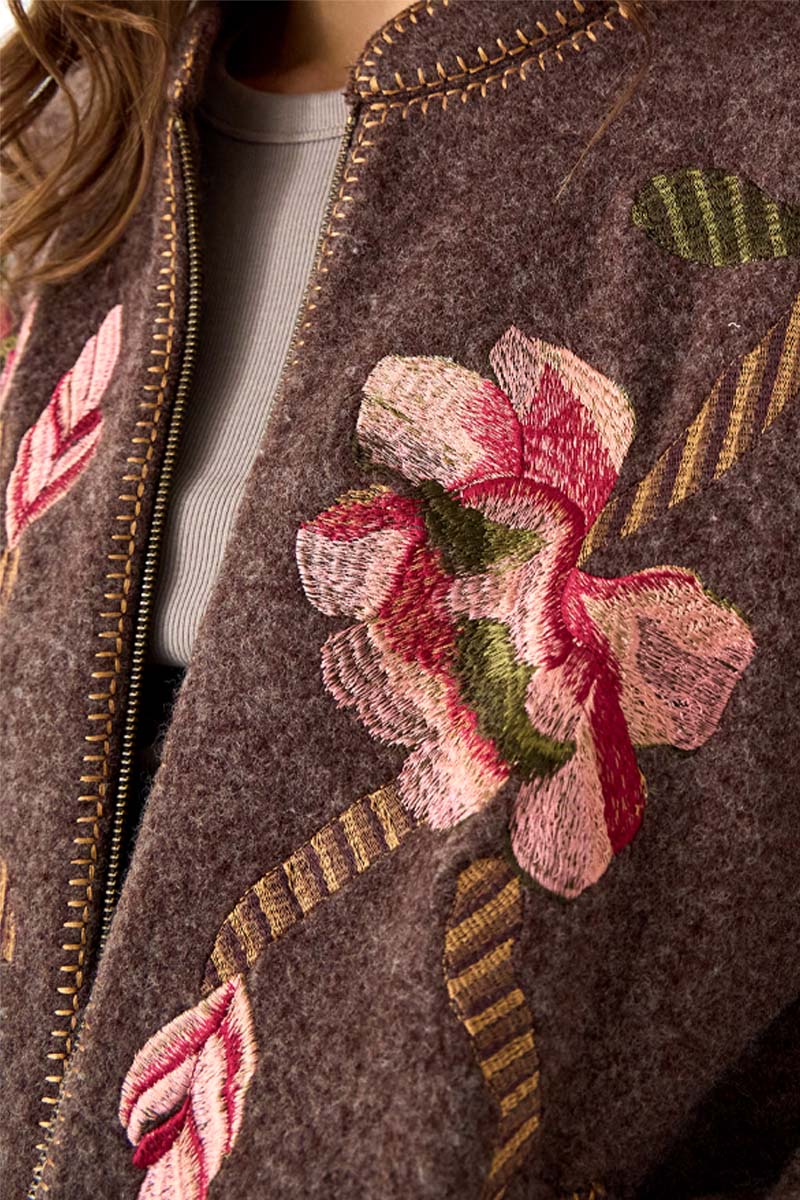 Aphira Embroidered Wool Jacket