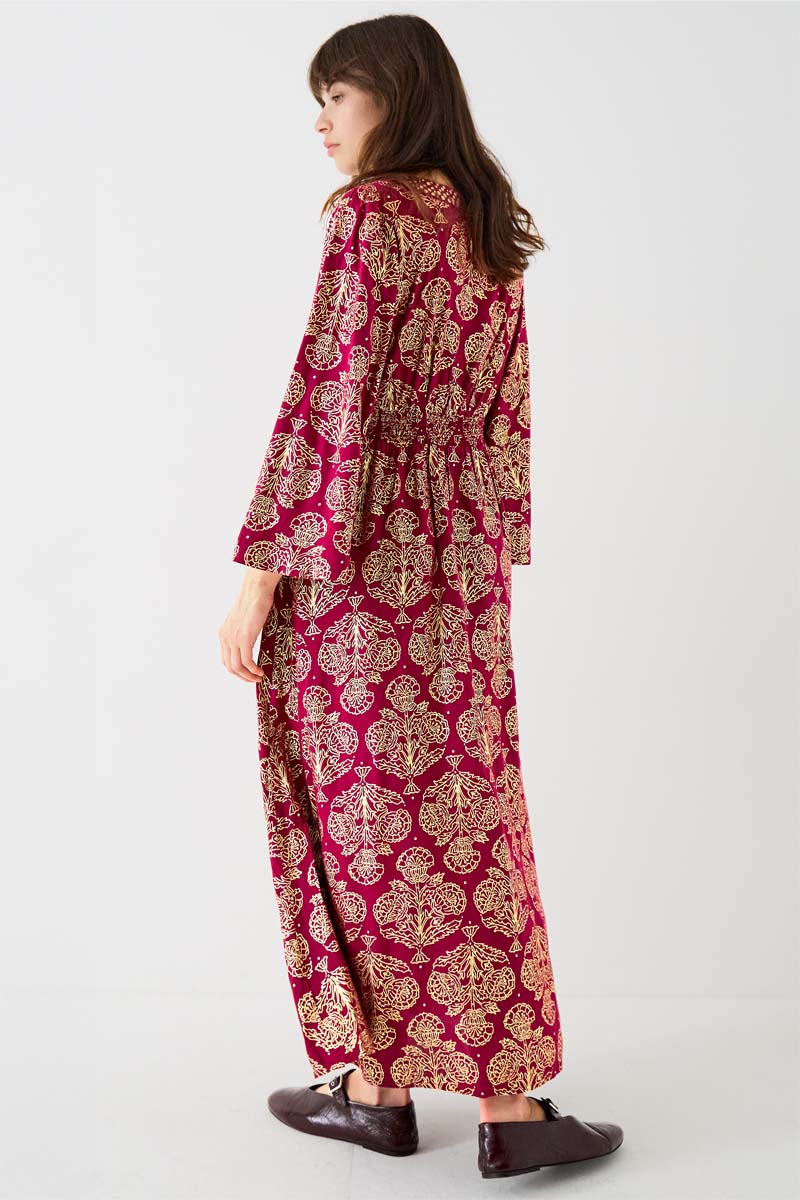 Aviana Floral Foil Maxi Dress