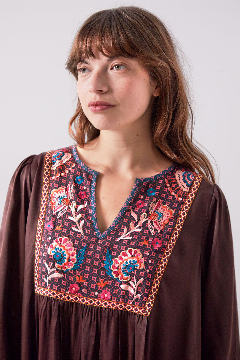 Eliana Embroidered Dress