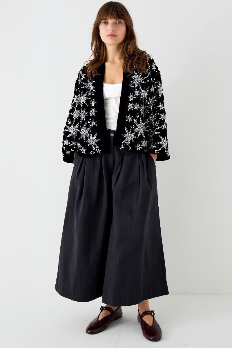 Medi Sequin Embellished Kimono Jacket