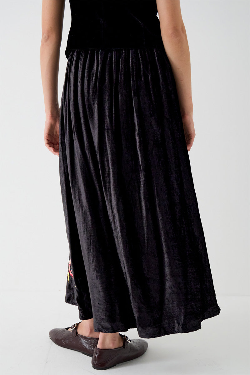 Talia Floral Embroidered Skirt