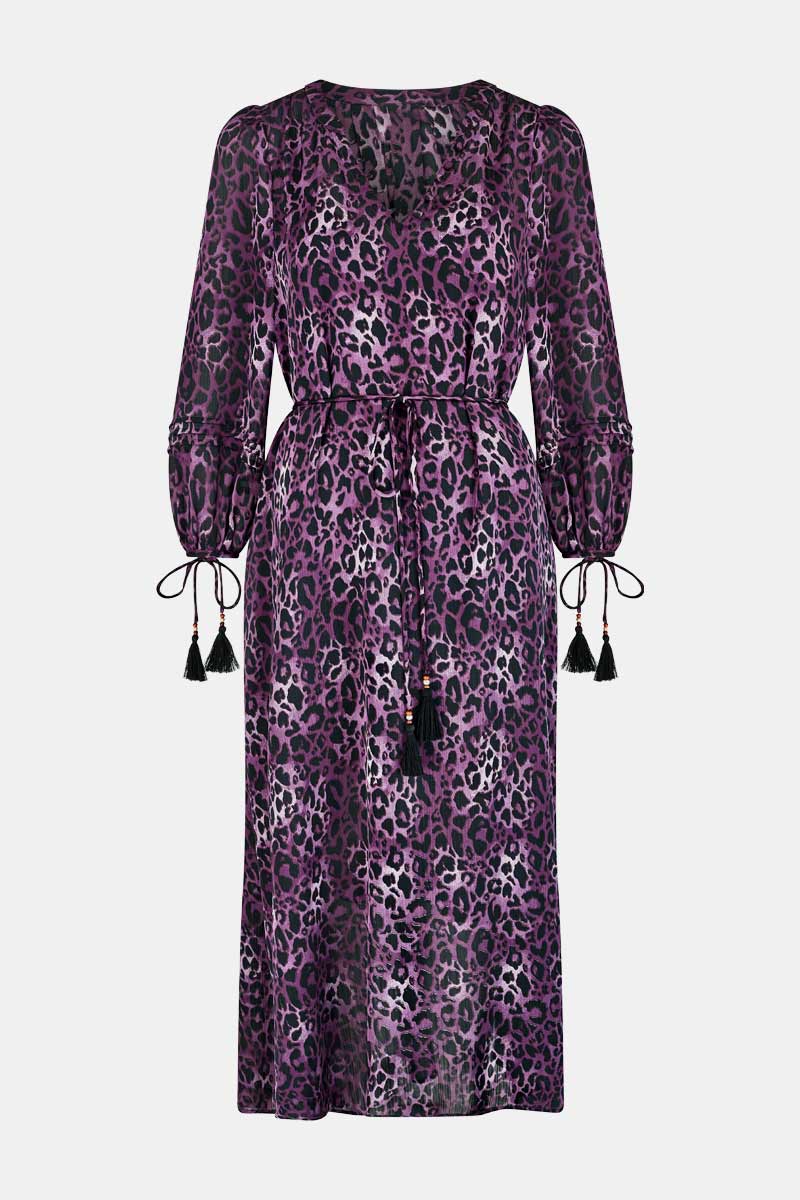 Rhiannon Leopard Print Midi Dress