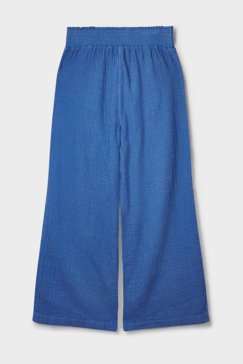 Stephanie Cotton Trousers Indigo