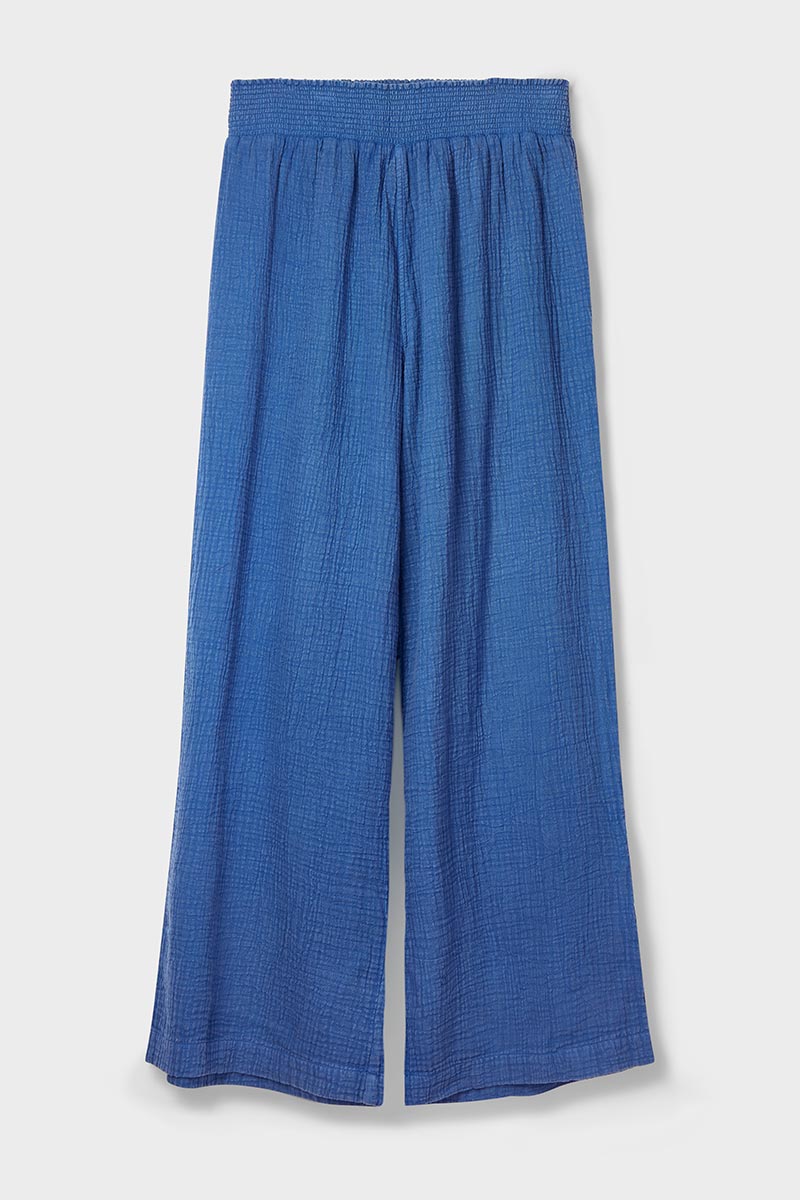 Stephanie Cotton Trousers Indigo