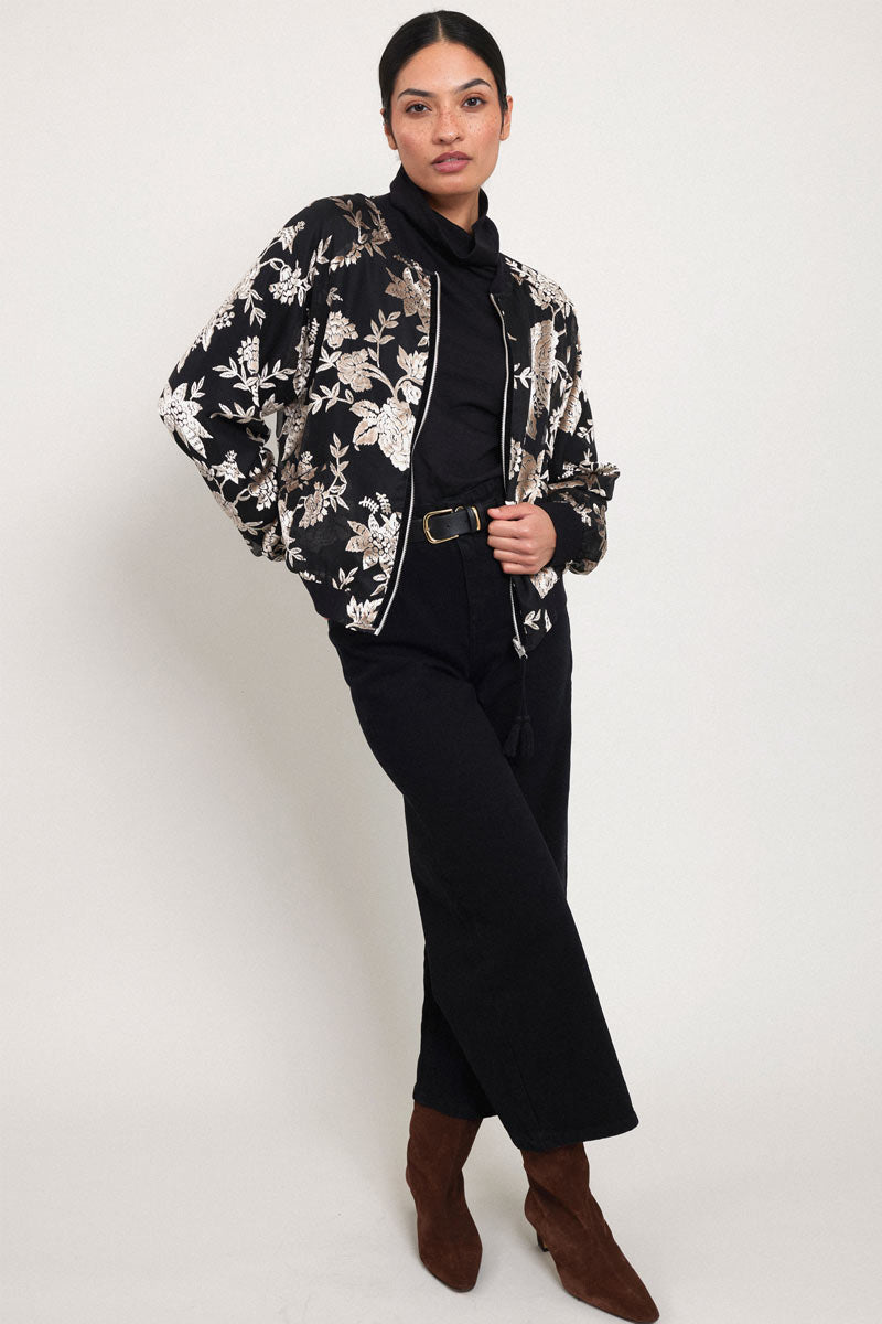 Ziena Devore Bomber Jacket