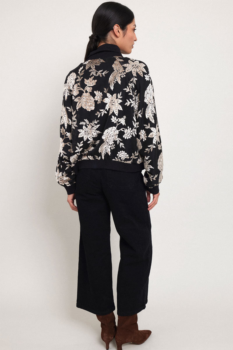 Ziena Devore Bomber Jacket