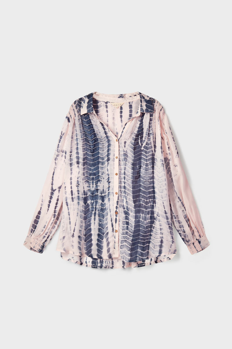 Carrie Tie Dye Blue Shirt