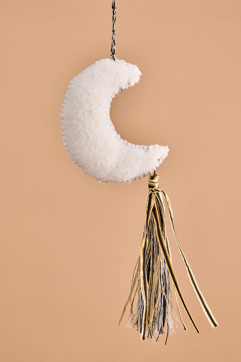 Handcrafted Moon Hanging Ornament