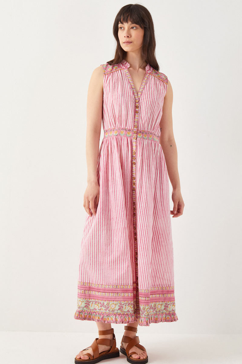 Taryn Printed Pink Dress
