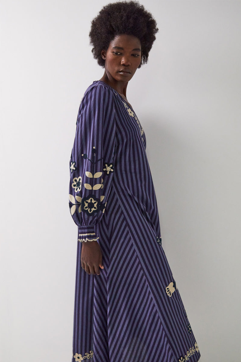 Zaria Embroidered Cotton Dress