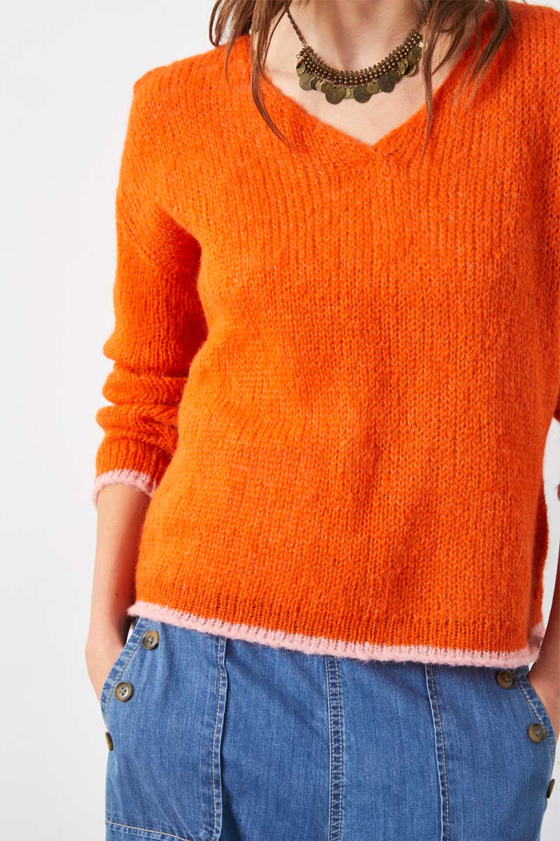 Anne Knit Jumper Orange