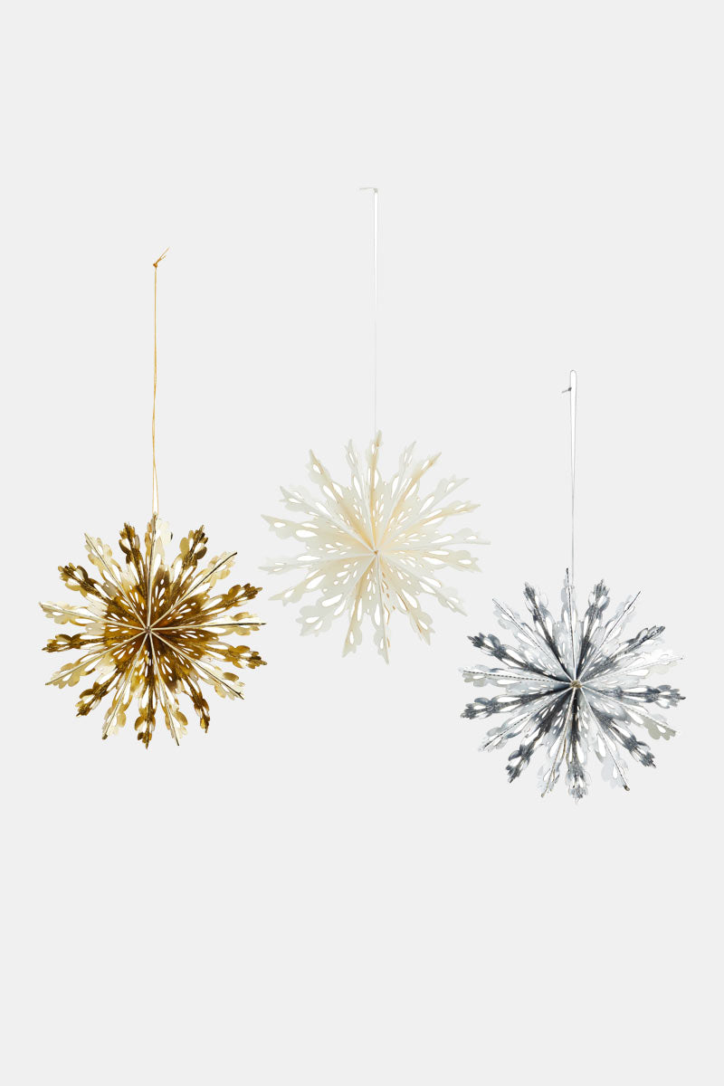 Hanging Paper Snowflakes