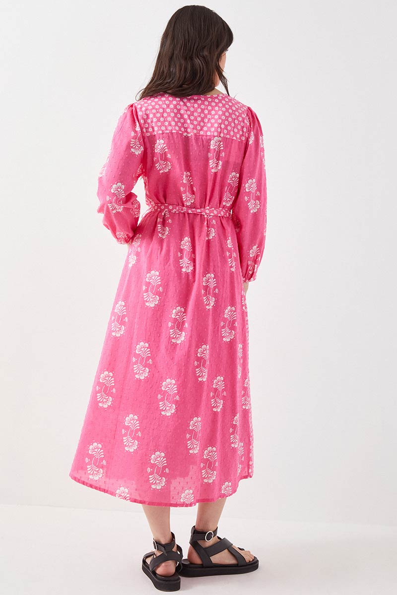 Amber Printed Pink Dress