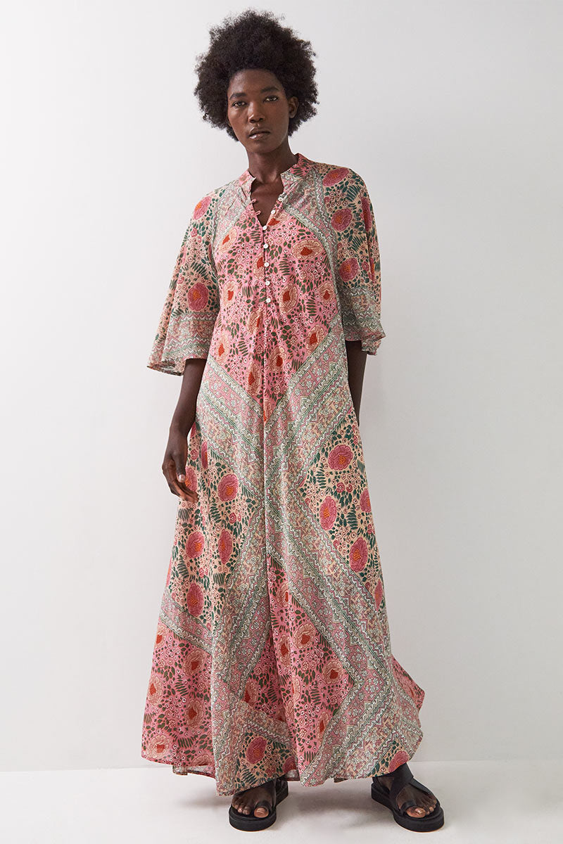 Amelie Scarf Print Dress