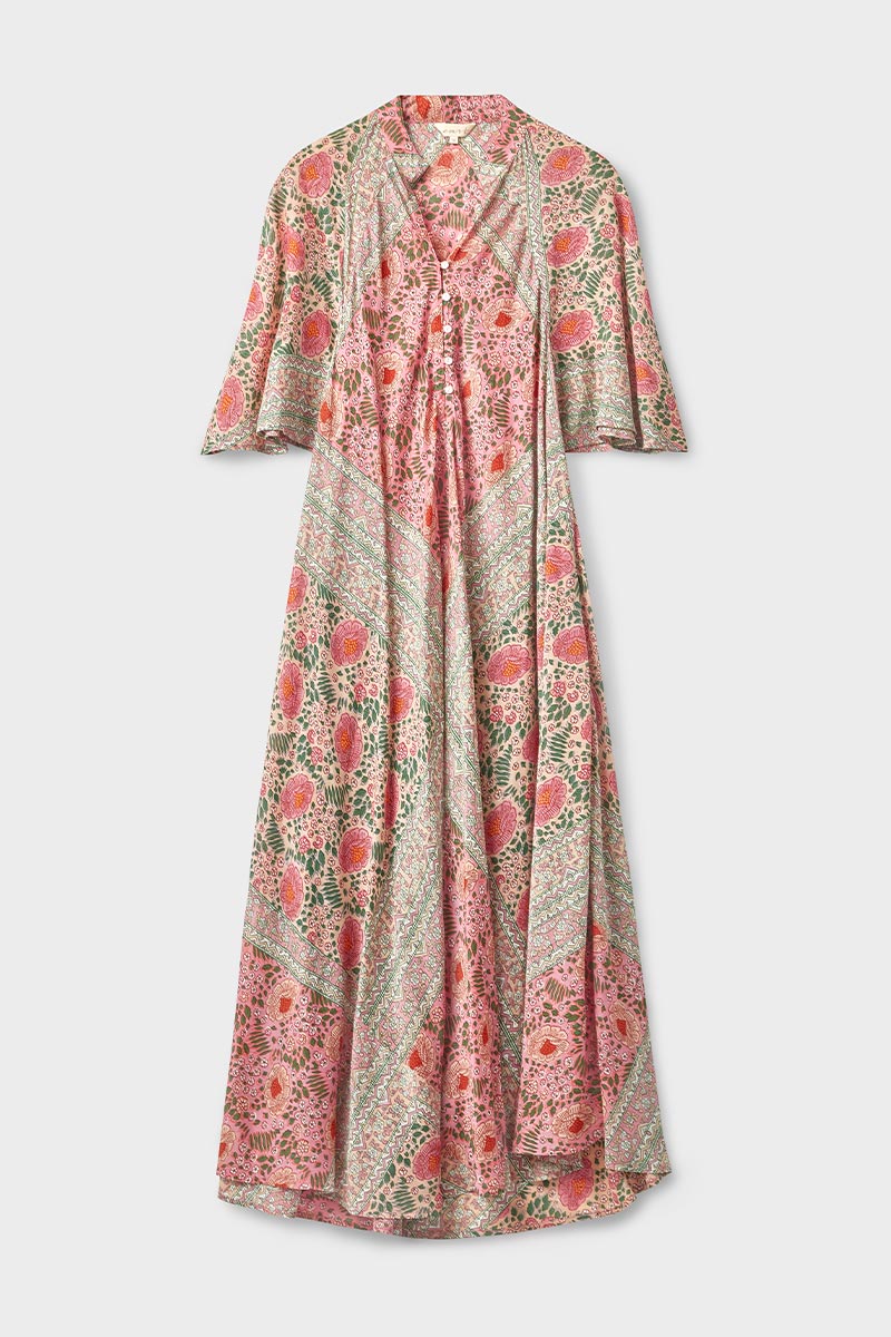 Amelie Scarf Print Dress