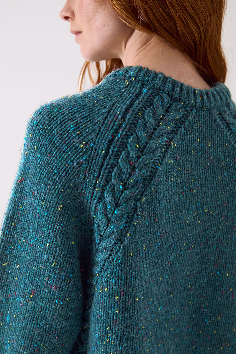 Ami Cable Donegal Knit Sweater