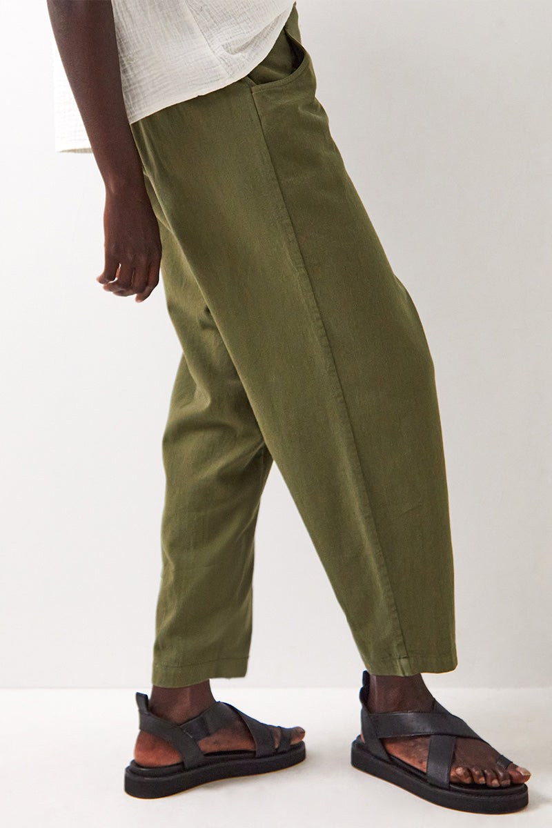 Annie Cotton Trousers Khaki