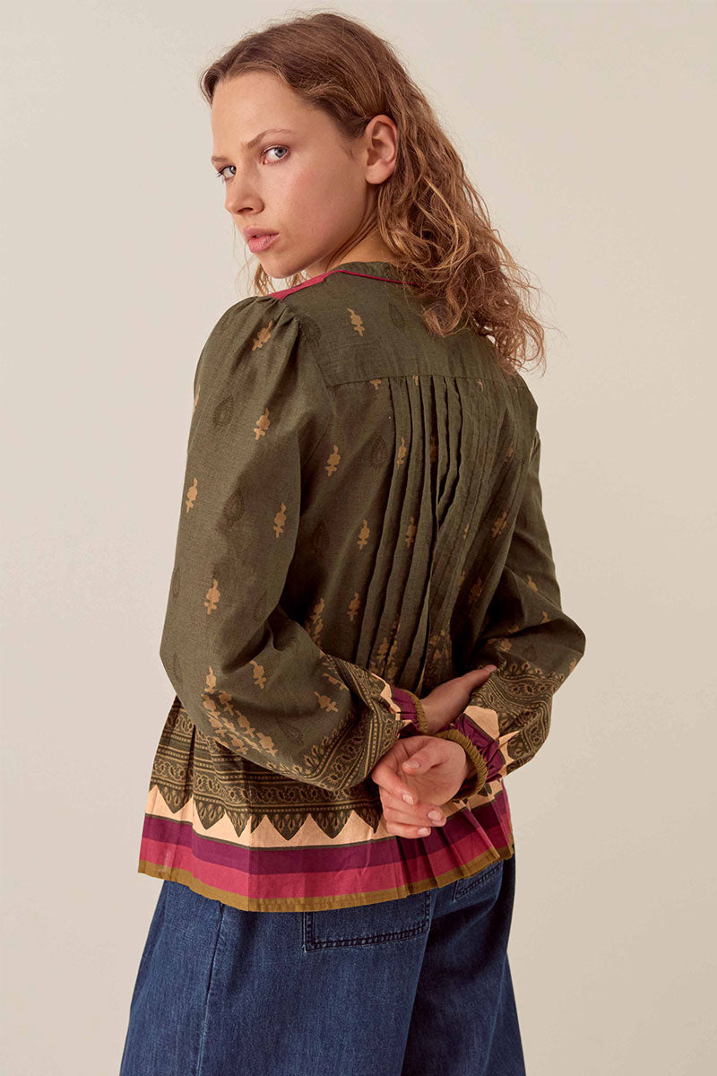 Apate Printed Cotton Top