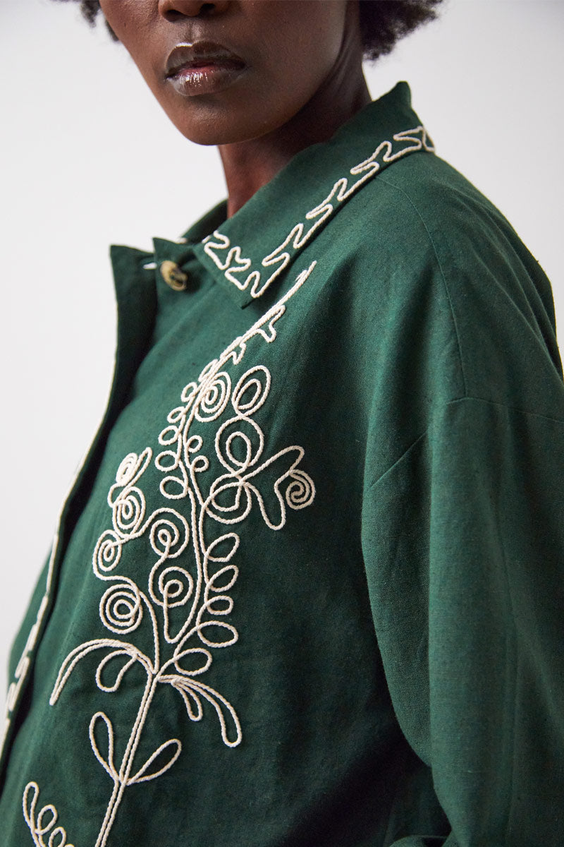 Arnella Embroidered Cotton Jacket