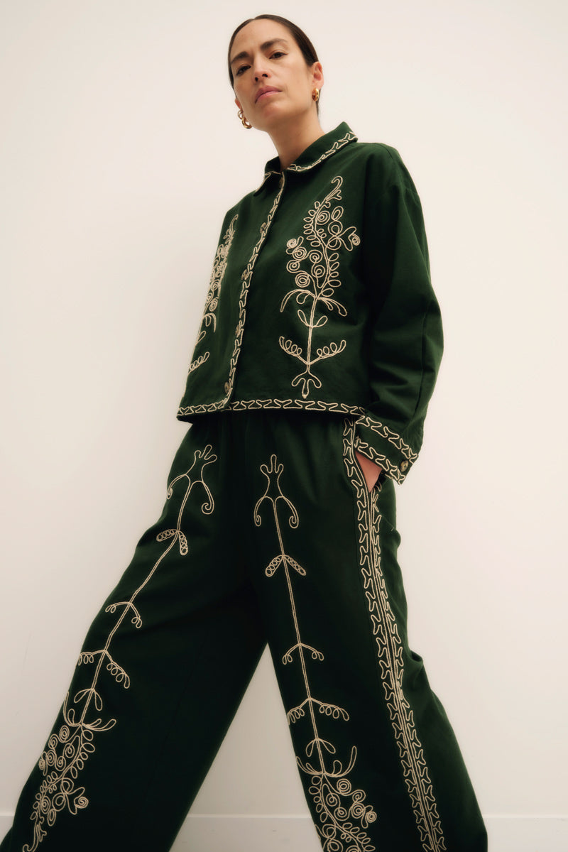 Arnella Embroidered Cotton Jacket