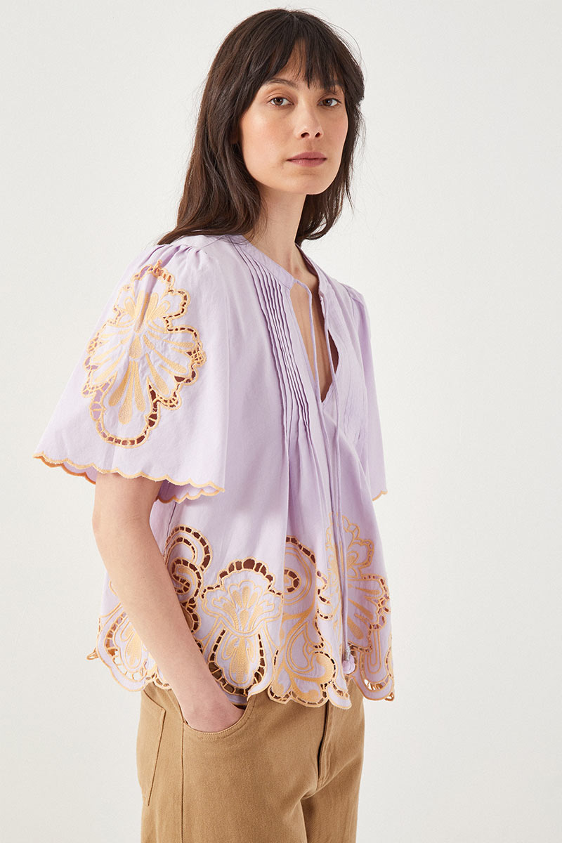 Ayisha Broderie Anglaise Top