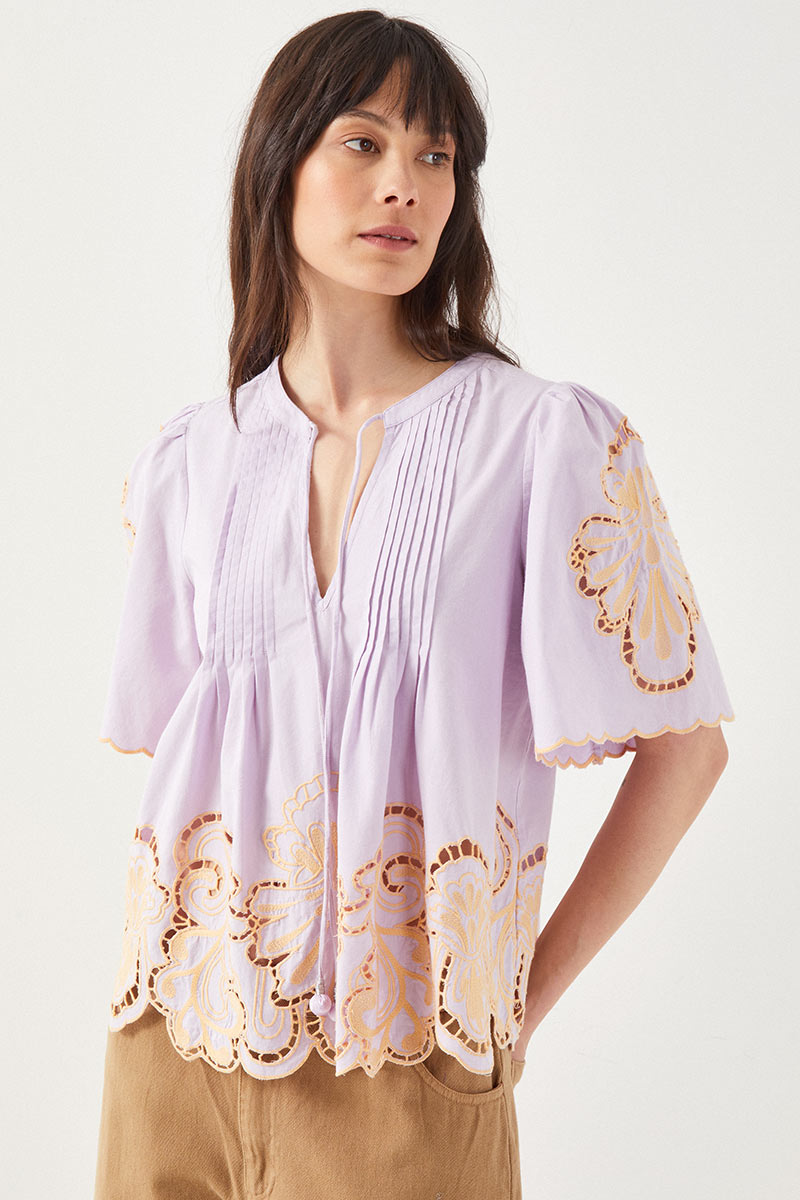 Ayisha Broderie Anglaise Top
