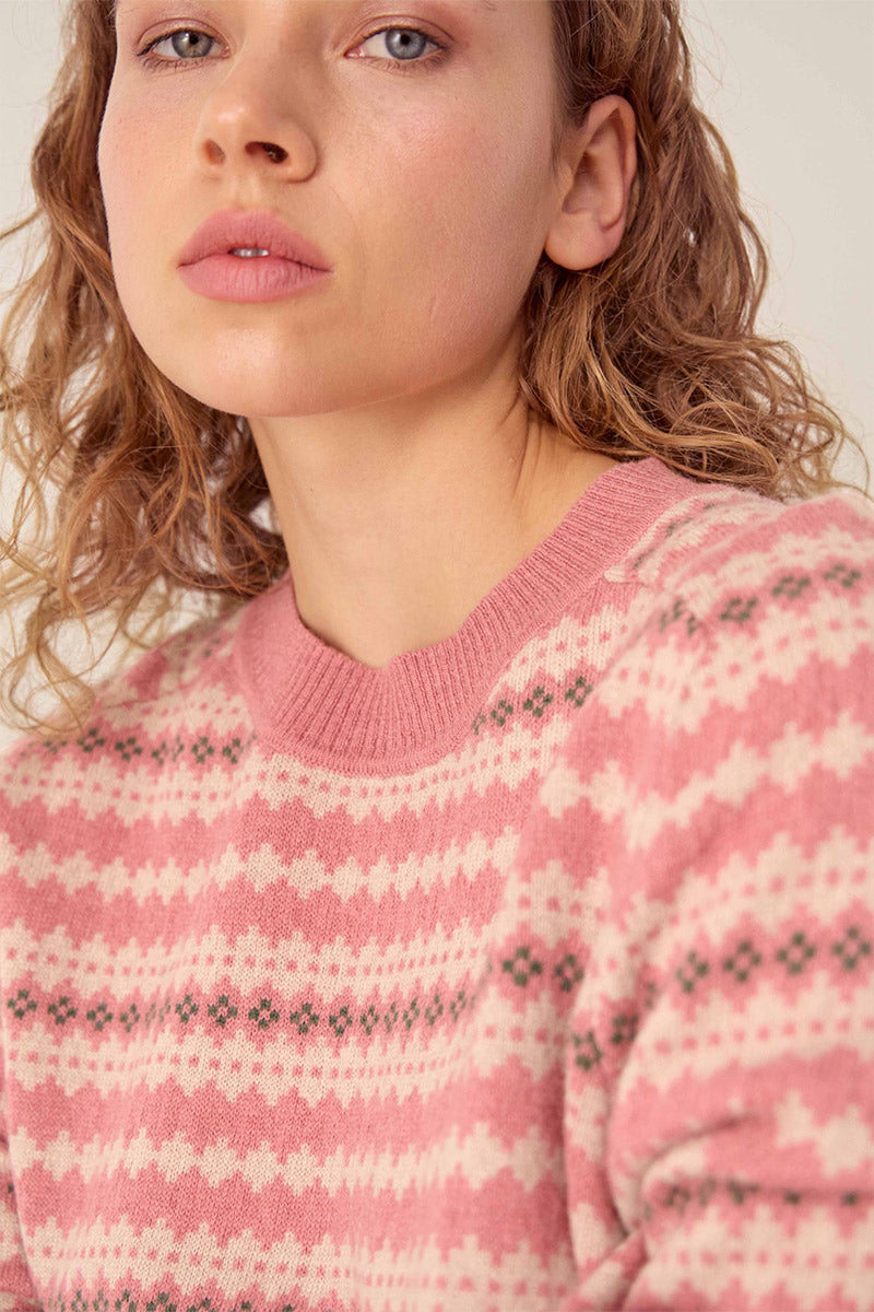 Becky Alpaca and Cashmere Fairisle Jumper