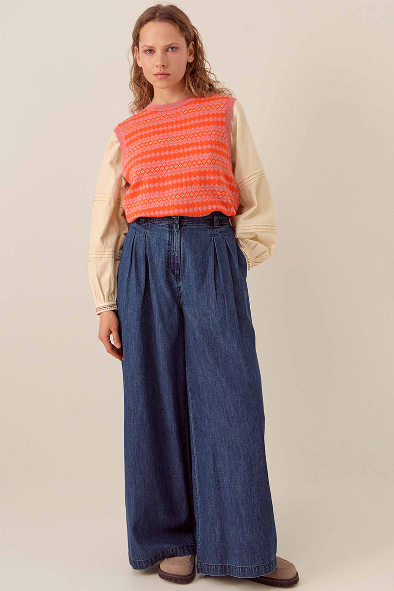 Becky Alpaca and Cashmere Fairisle Tank