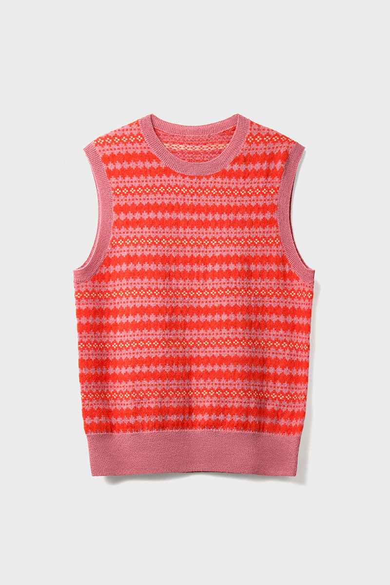 Becky Alpaca and Cashmere Fairisle Tank