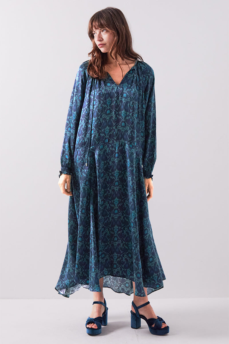 Bridget Printed Satin Dress