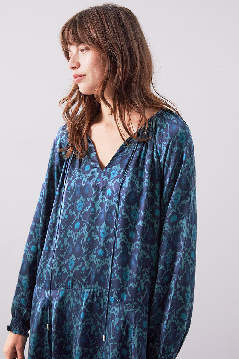 Bridget Printed Satin Dress