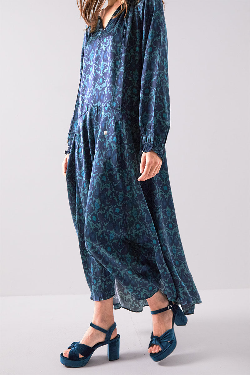 Bridget Printed Satin Dress