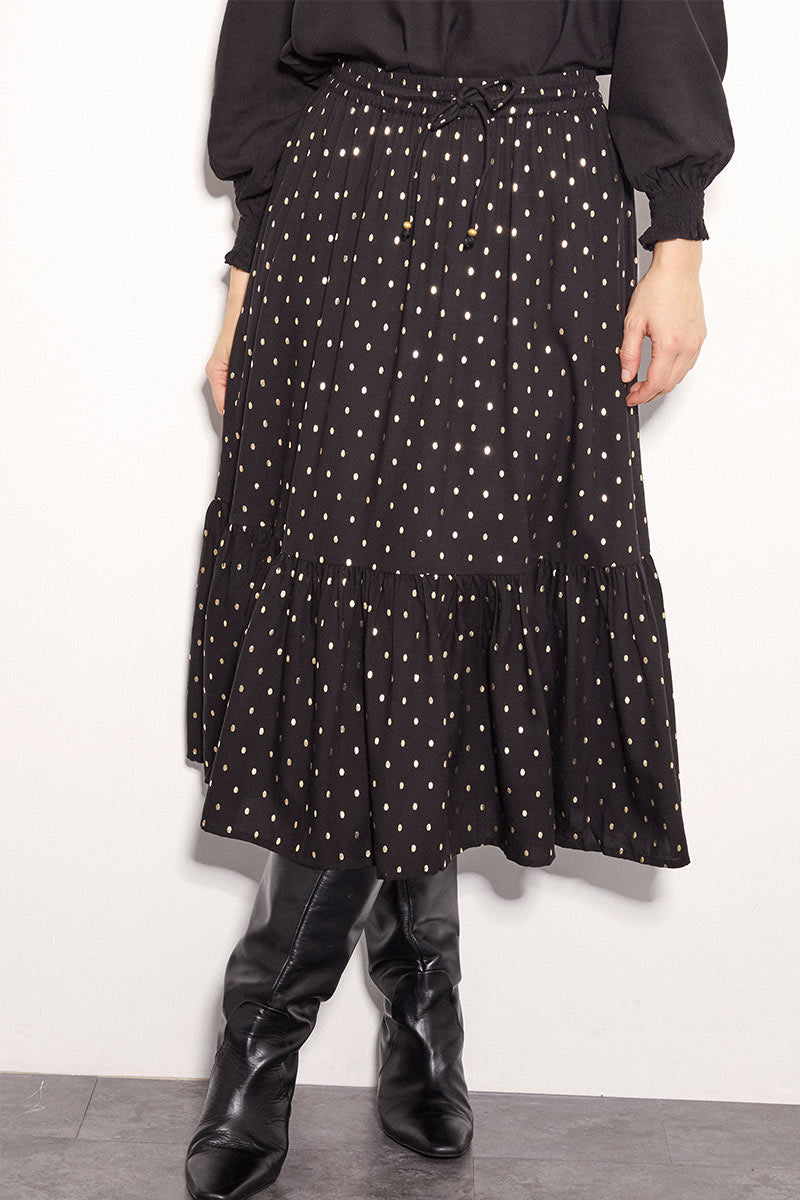 Brona Foil Spotted Skirt