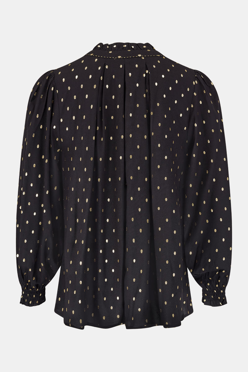 Brona Foil Spotted Blouse
