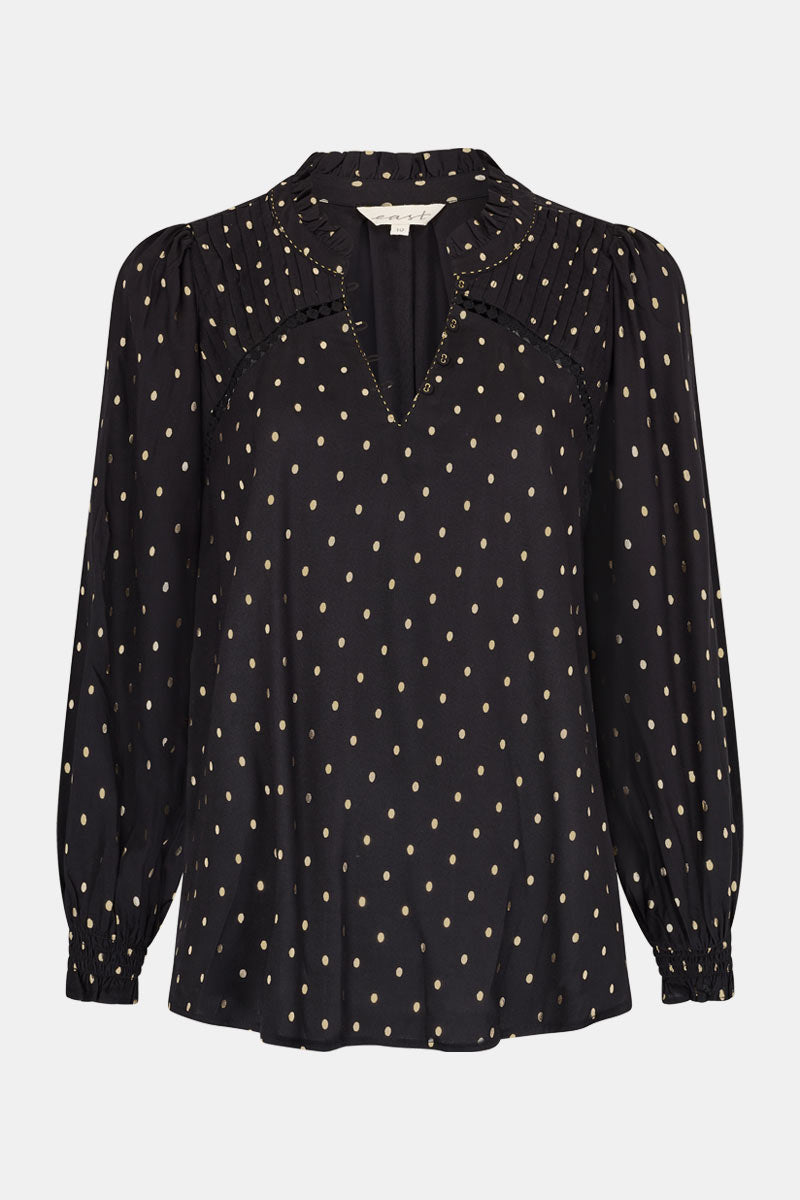 Brona Foil Spotted Blouse