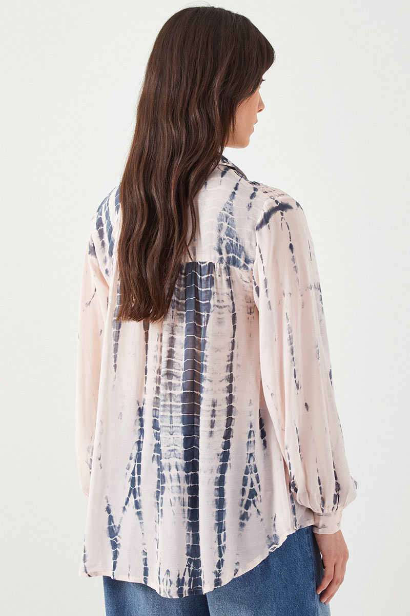 Carrie Tie Dye Blue Shirt