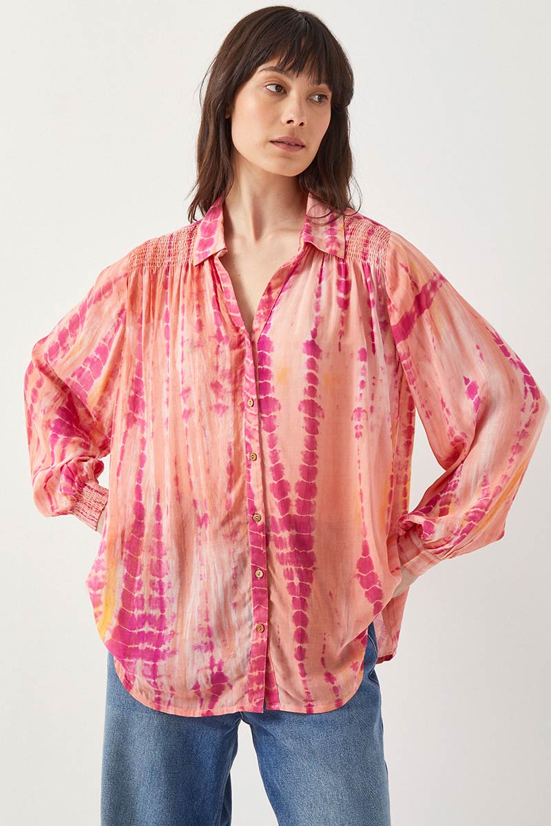 Carrie Tie Dye Pink Shirt