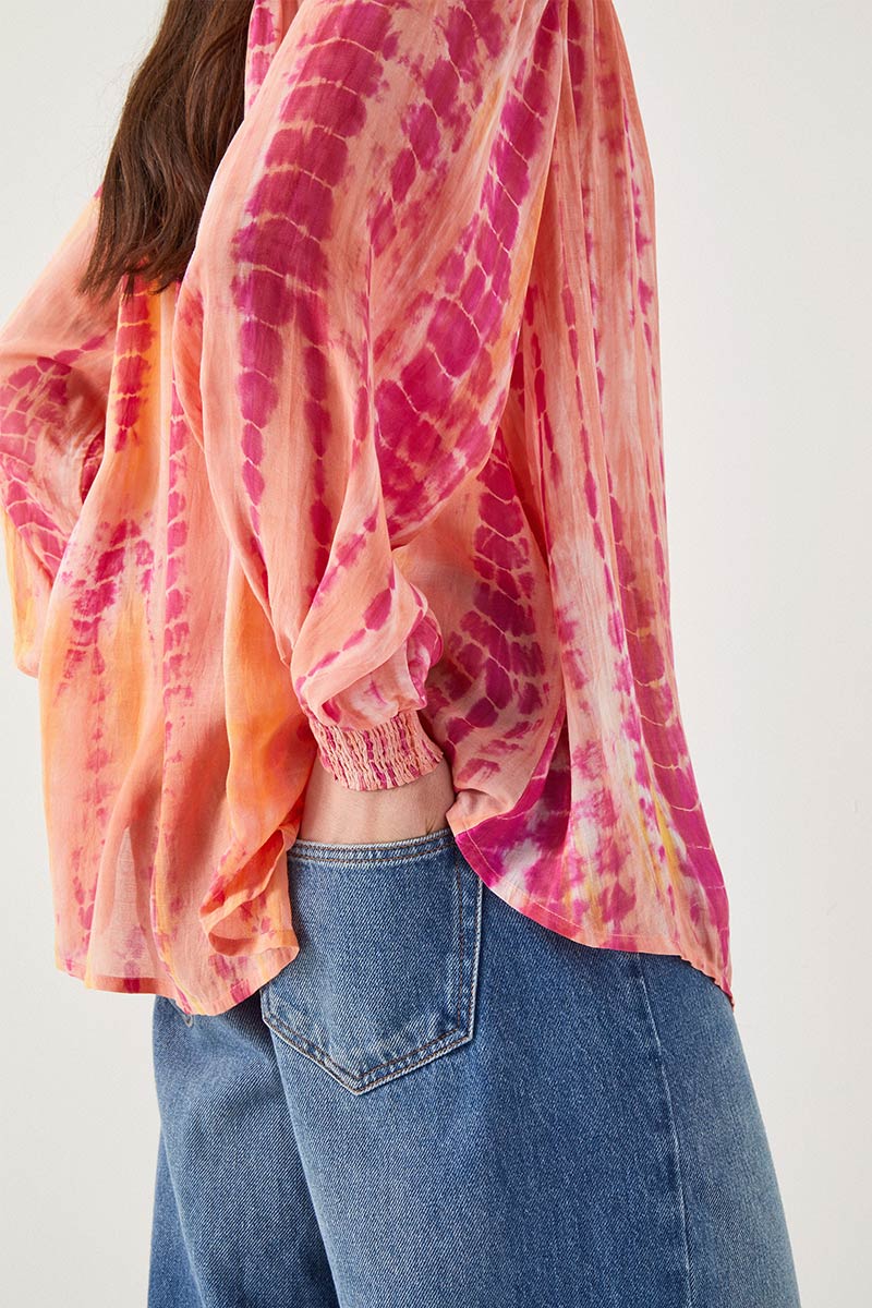 Carrie Tie Dye Pink Shirt