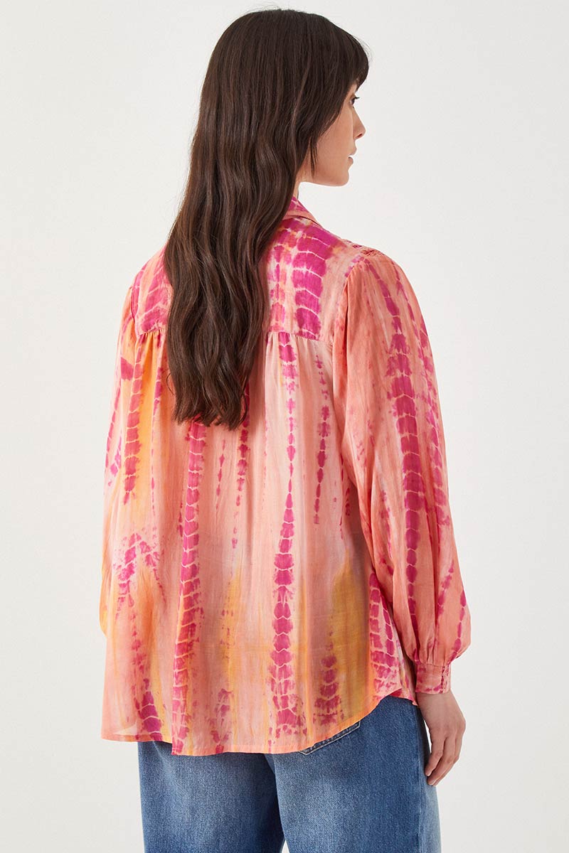 Carrie Tie Dye Pink Shirt