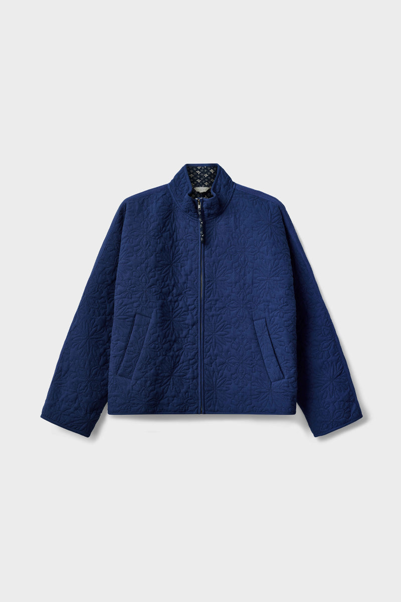 Celine Lightly Quilted Floral Stitch Jacket