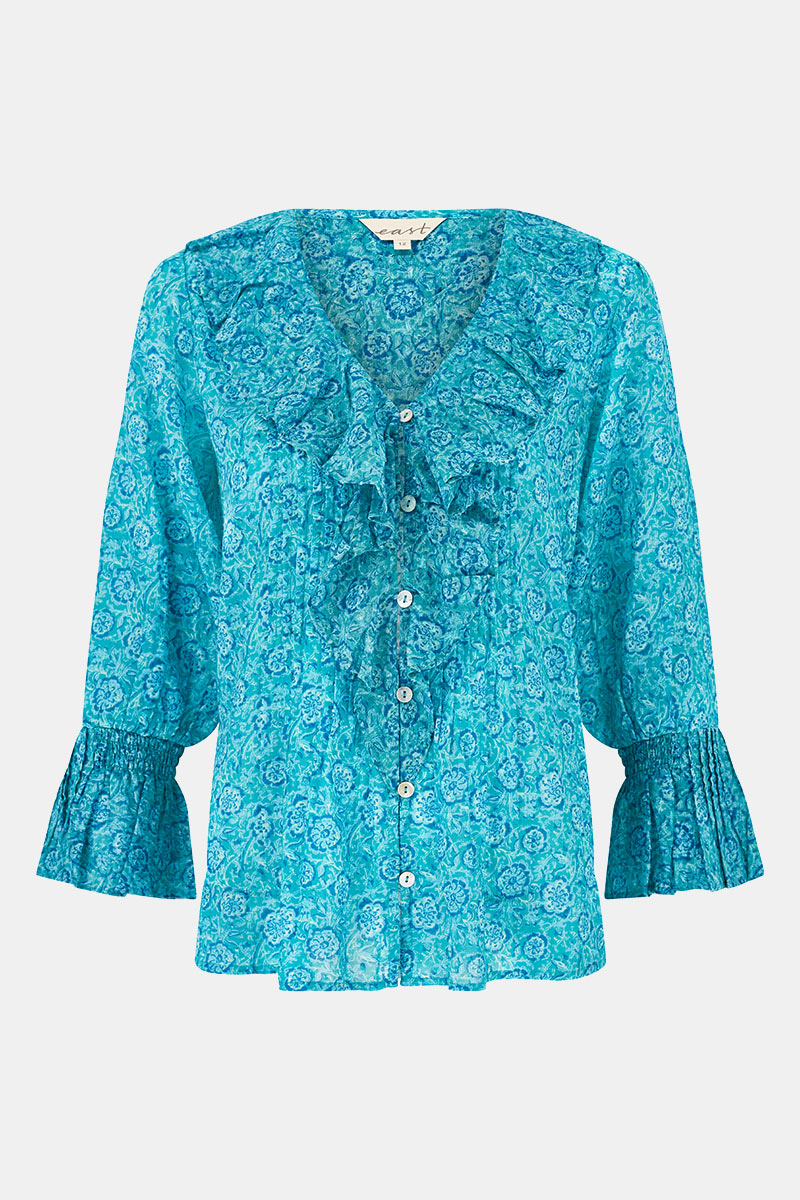 Charu Floral Ruffle Blouse