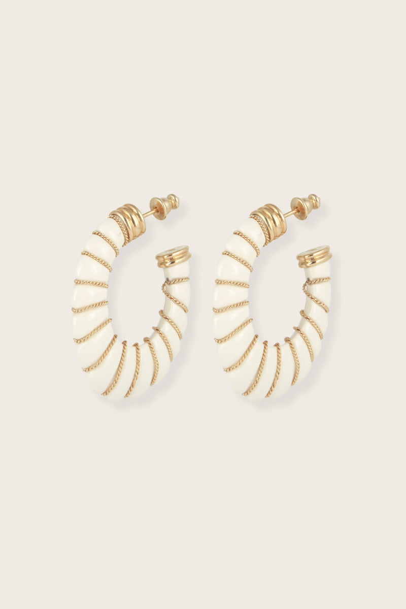 Cyclade Acetate Hoop Earrings