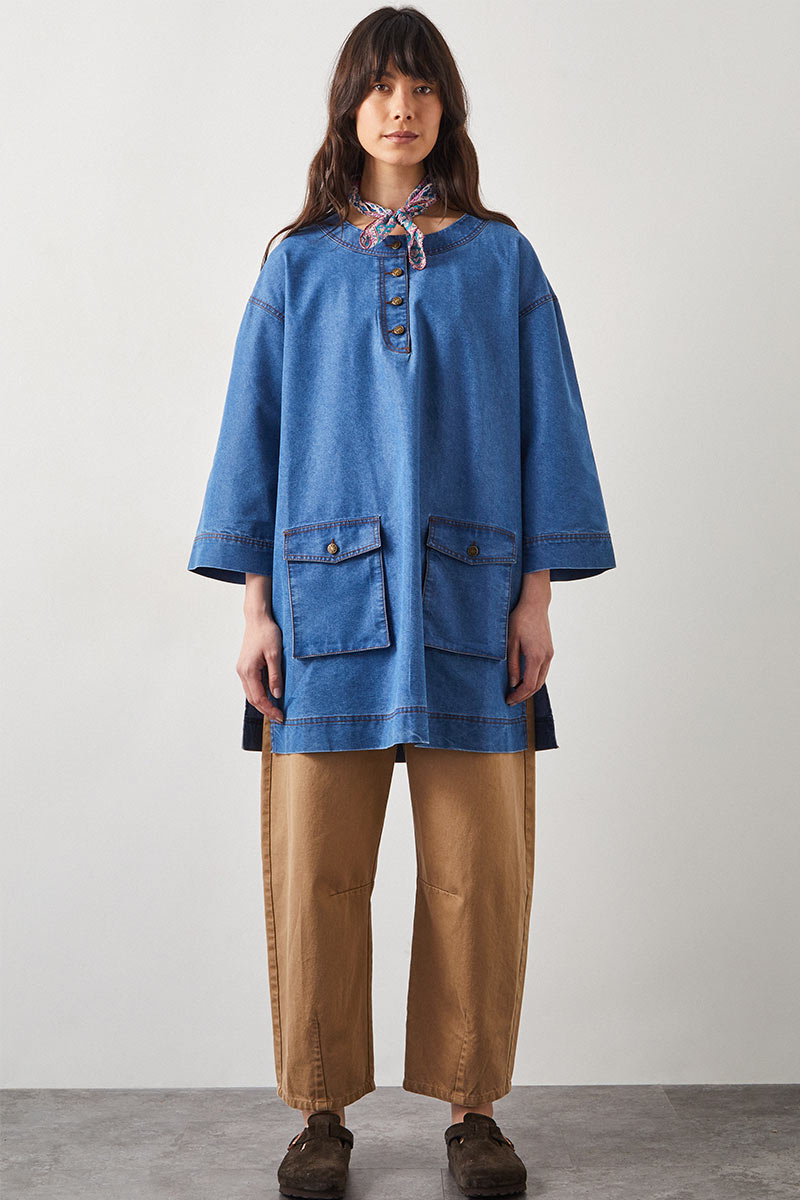 Dahlia Denim Tunic